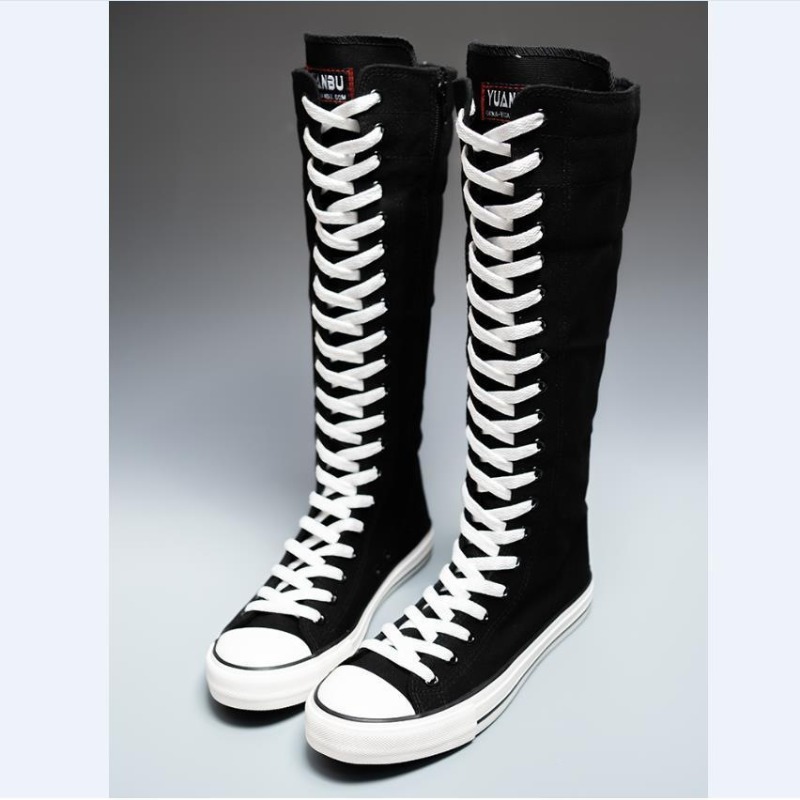 2025 New High Top Canvas Shoes - đánh giá và giá Knee High Boots Women