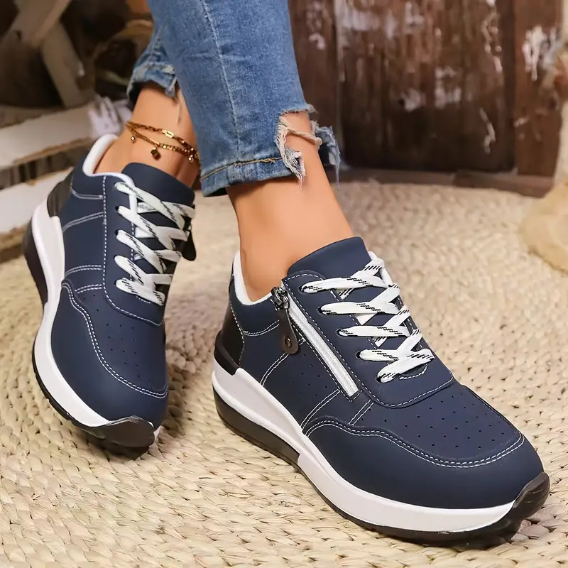 Women Side Zipper Platform Sne - đánh giá và giá Oxford Lace Up Women