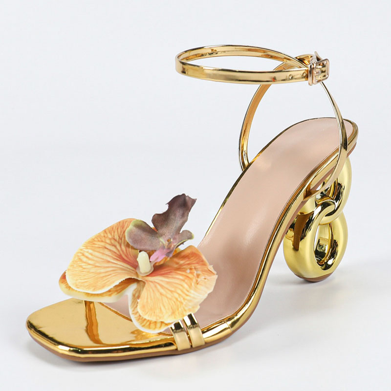 Aneikeh Golden Open Toe Buckle - đánh giá và giá Women'S Shoes Quality