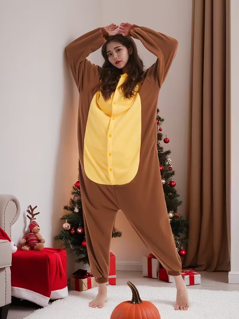 Adult Brown Bear Kigurumi Unic - đánh giá và giá Women Shoes Xxl
