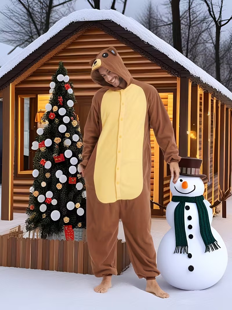 Adult Brown Bear Kigurumi Unic - đánh giá và giá Women Shoes Xxl