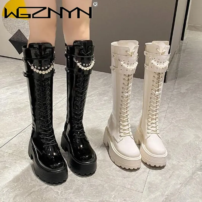 Winter Leather Warm Plush Boot - đánh giá và giá Knee High Boots Women
