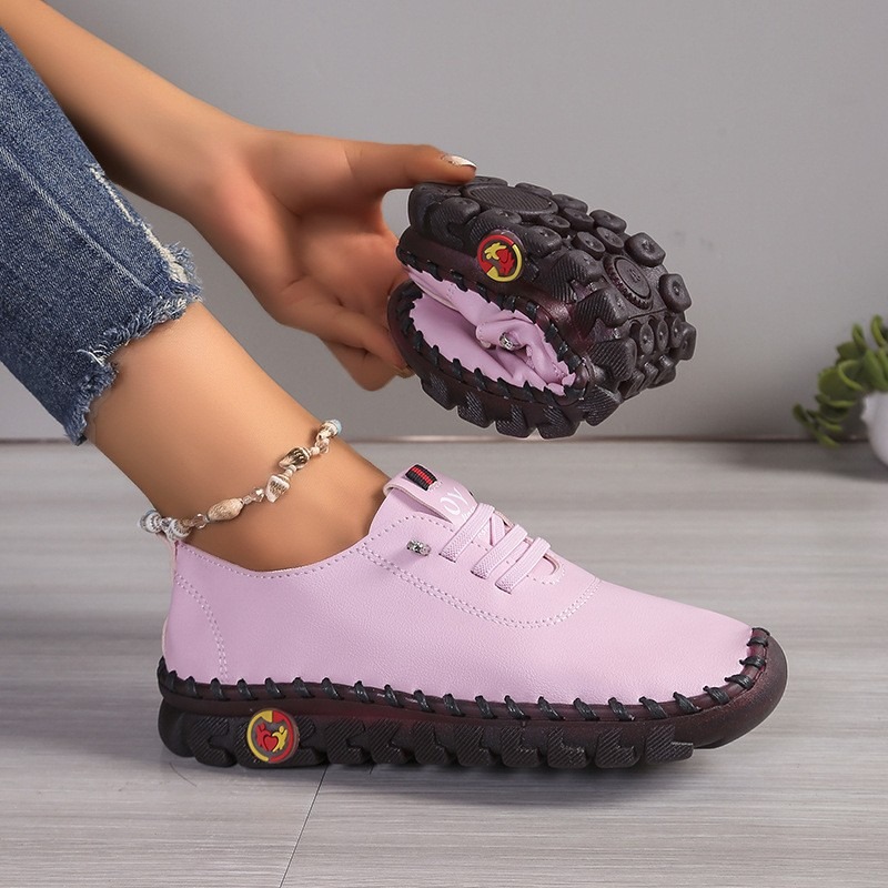 Women Leather Casual Shoes Lac - đánh giá và giá Oxford Lace Up Women