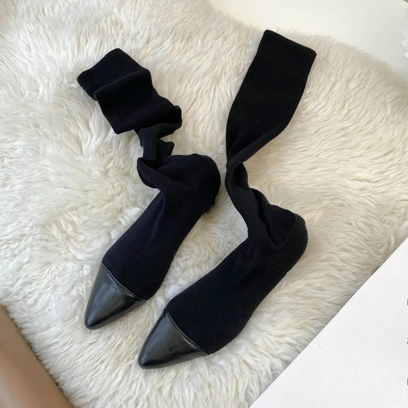 High Knee Sock Shoes 2025 New  - đánh giá và giá Sock Boot Women