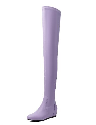 Women Lavender Solid Stretch O - đánh giá và giá Sock Boot Women
