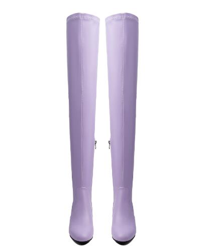 Women Lavender Solid Stretch O - đánh giá và giá Sock Boot Women
