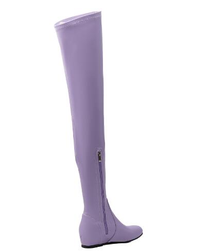 Women Lavender Solid Stretch O - đánh giá và giá Sock Boot Women
