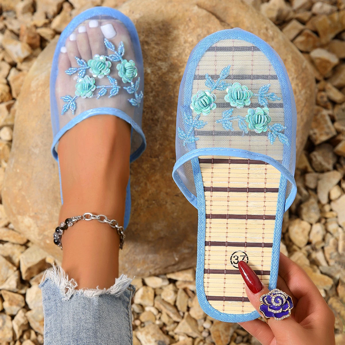 Ladies Mesh Closed Toe Slide S - đánh giá và giá Mule Slip On