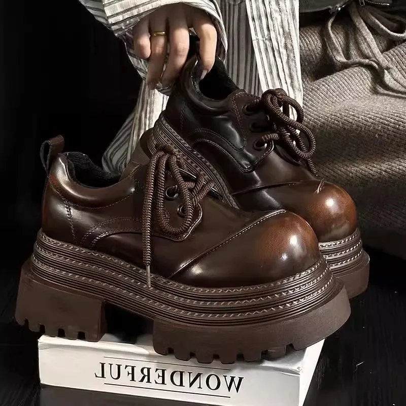 Women Retro Loafers 2025 Sprin - đánh giá và giá Oxford Lace Up Women