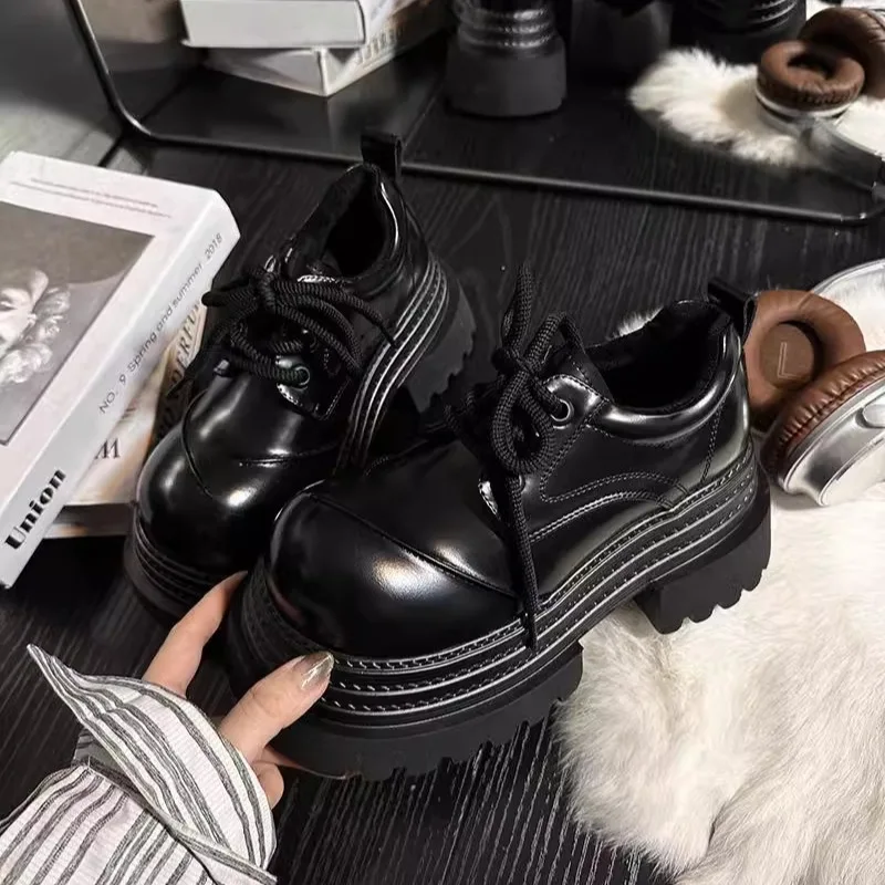 Women Retro Loafers 2025 Sprin - đánh giá và giá Oxford Lace Up Women