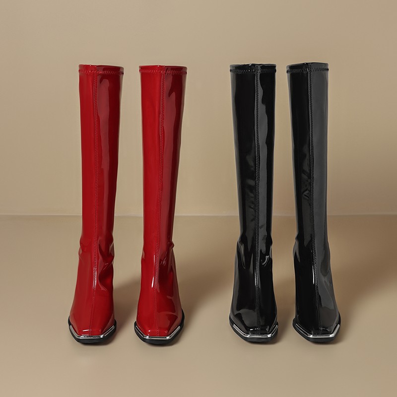 Knee High Boots Autumn New Squ - đánh giá và giá Knee High Boots Women